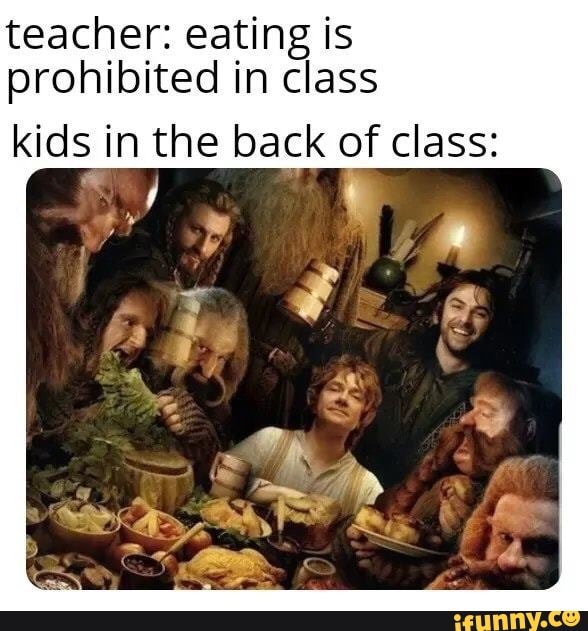 Teacher: eating is prohibited in class kids in the back of class: a ...