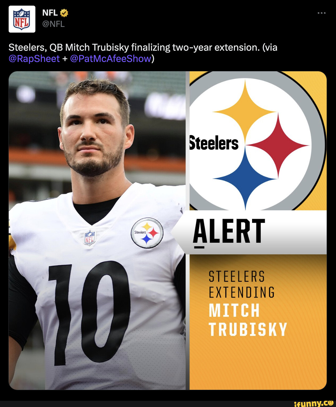 Steelers To Extend QB Mitch Trubisky