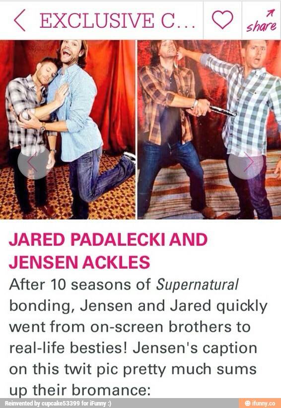 JARED PADALECKI AND JENSEN ACKLES After 10 seasons of Supernatural