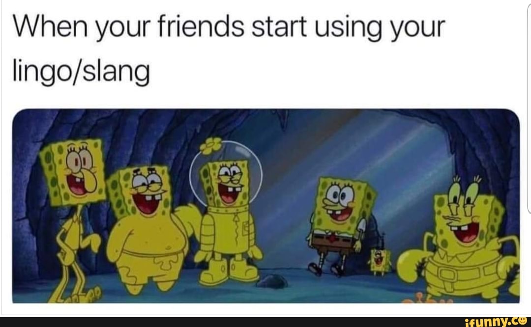 When Your Friends Start Using Your Lingo Slang Ifunny - roblox lingo