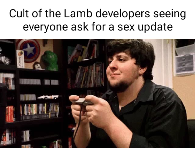 Cult of the Lamb devs said they'd make the 'sex update' meme come true if  they got 300,000 followers and, well, you can guess what happened next