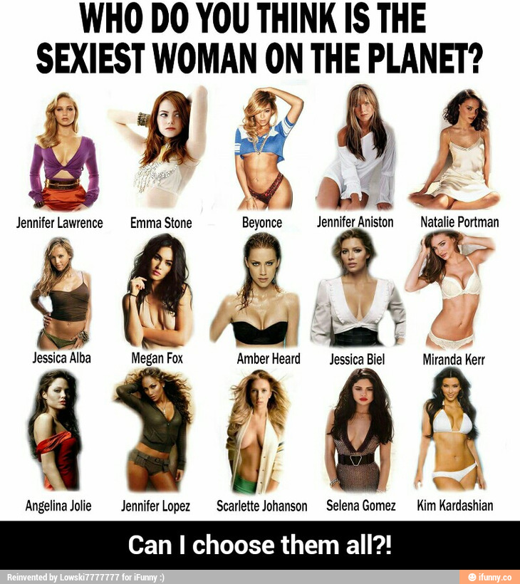 Who do you think is the sexiest woman on the planet? 
