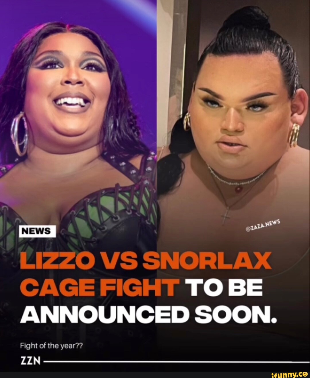 I Lizzo Vs Snorlax Cage Fight To Be Announced Soon. Fight Of The Year 