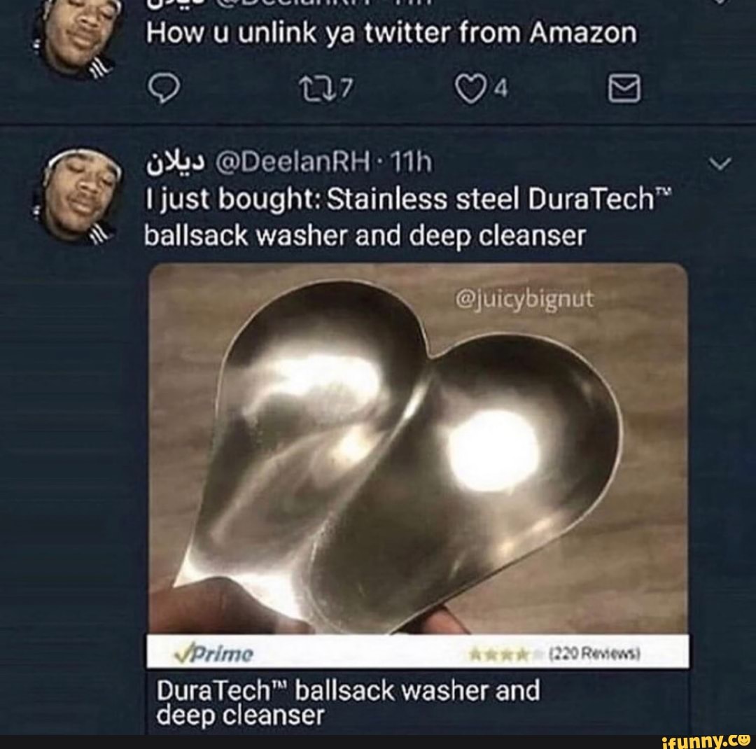 How u unlink ya twitter from Amazon DeelanRH I just bought Stainless
