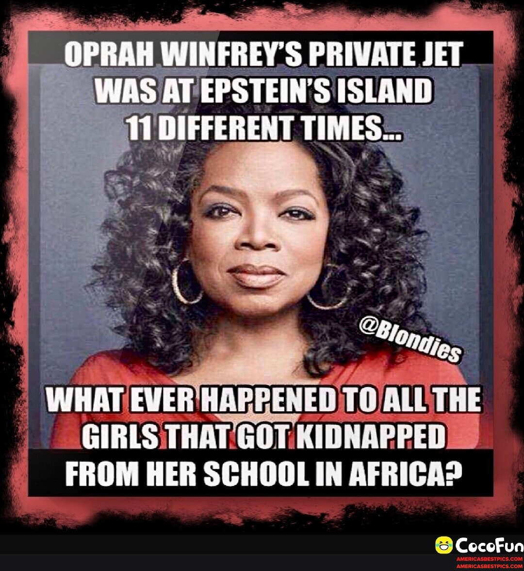 OPRAH WINFREY'S PRIVATE JET WAS AT EPSTEIN'S ISLAND 11 DIFFERENT TIMES ...