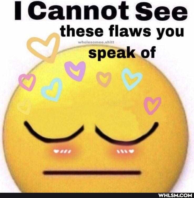 i Cannot See
these flaws you speak of