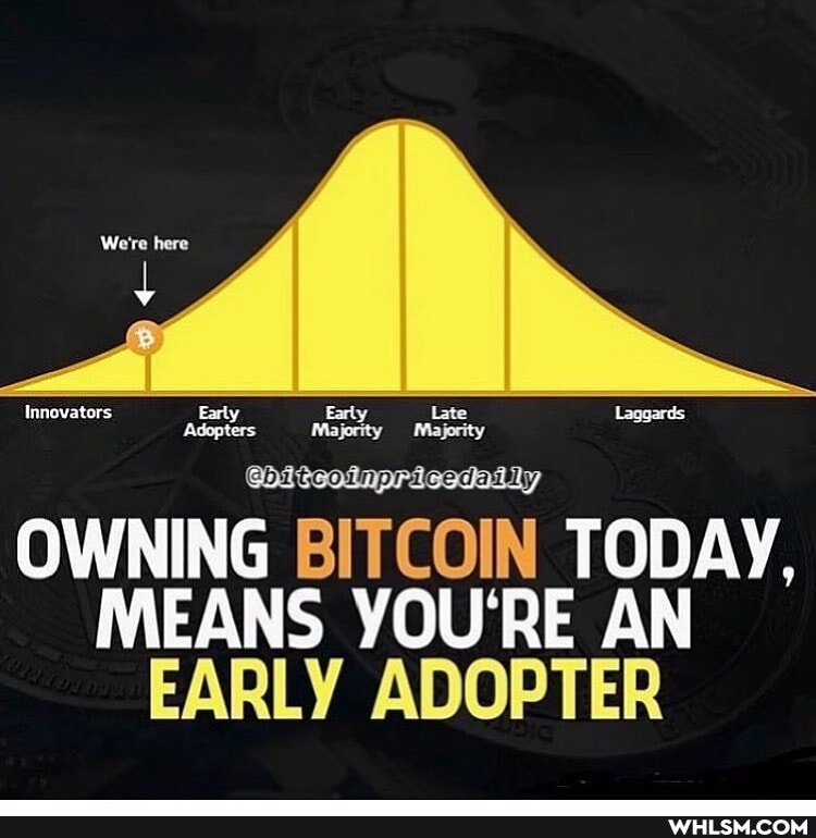 Innovators
OWNING BITCOIN TODAY,
MEANS YOU'RE AN EARLY ADOPTER
