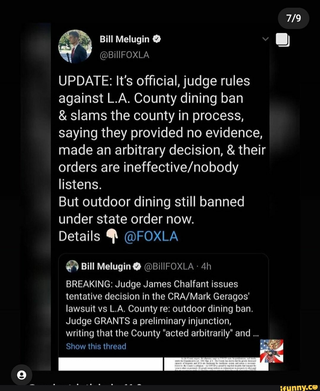 BB UPDATE: It's Official, Judge Rules Against L.A. County Dining Ban ...