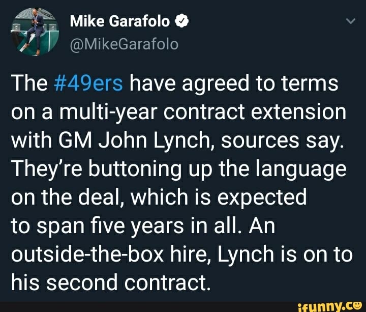 49ers have agreed to a multi-year extension with GM John Lynch