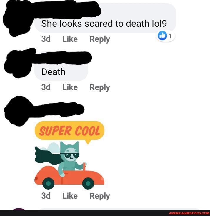 She looks scared to death lol9
Like Reply
Death
_Like Reply
Like Reply