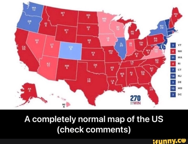 Ge A completely normal map of the US (check comments) - A completely ...