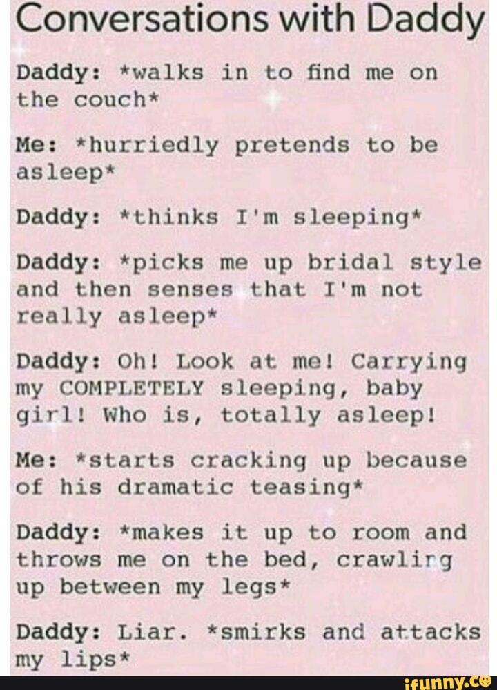 And conversations daddy princess Are Your