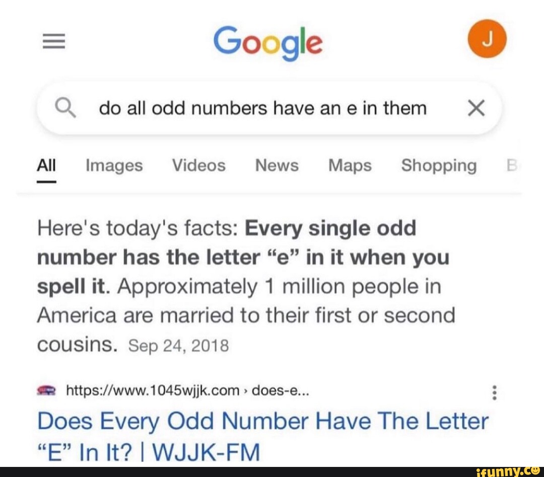 Do All Odd Numbers Have An E In Them