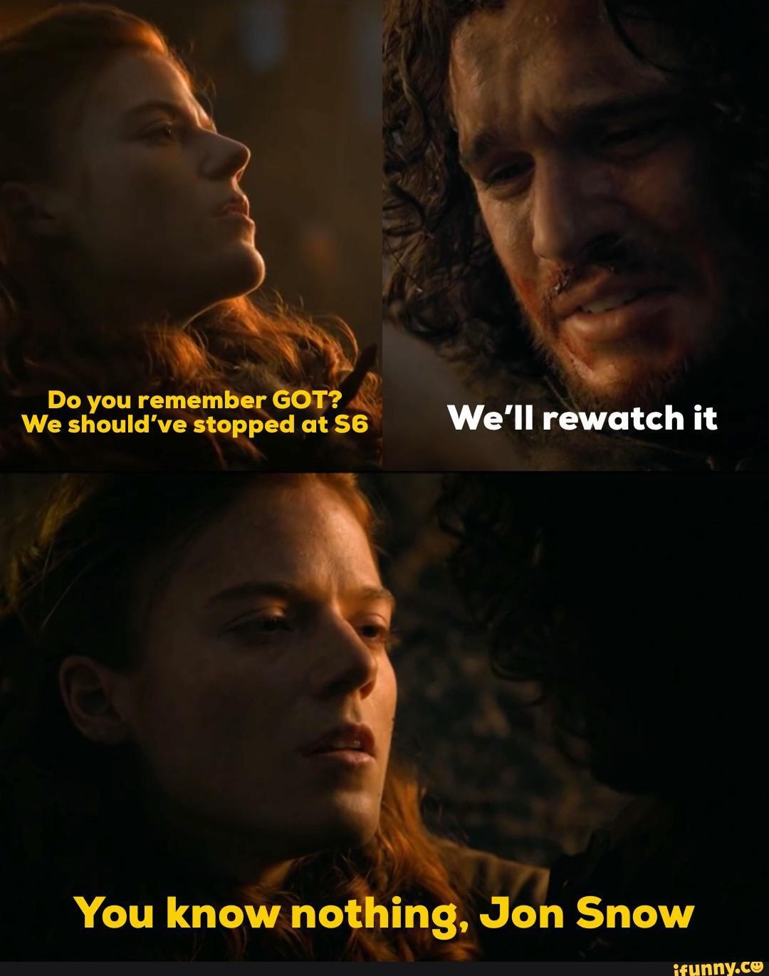 You Know Nothing Jon Snow Ifunny 0872