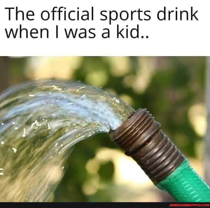 The official sports drink when I was a kid..