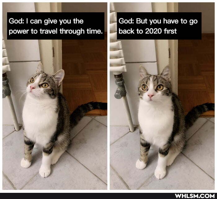 God: I can give you the God: But you have to go power to travel through time. back to 2020 first