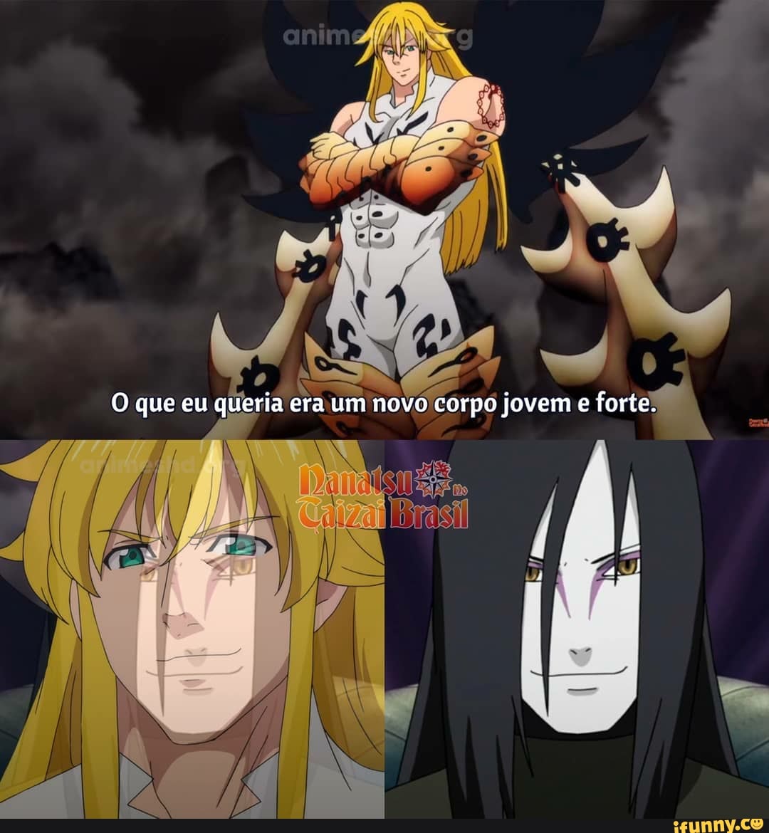 O que eu queria era um novo corpo jovem e forte.