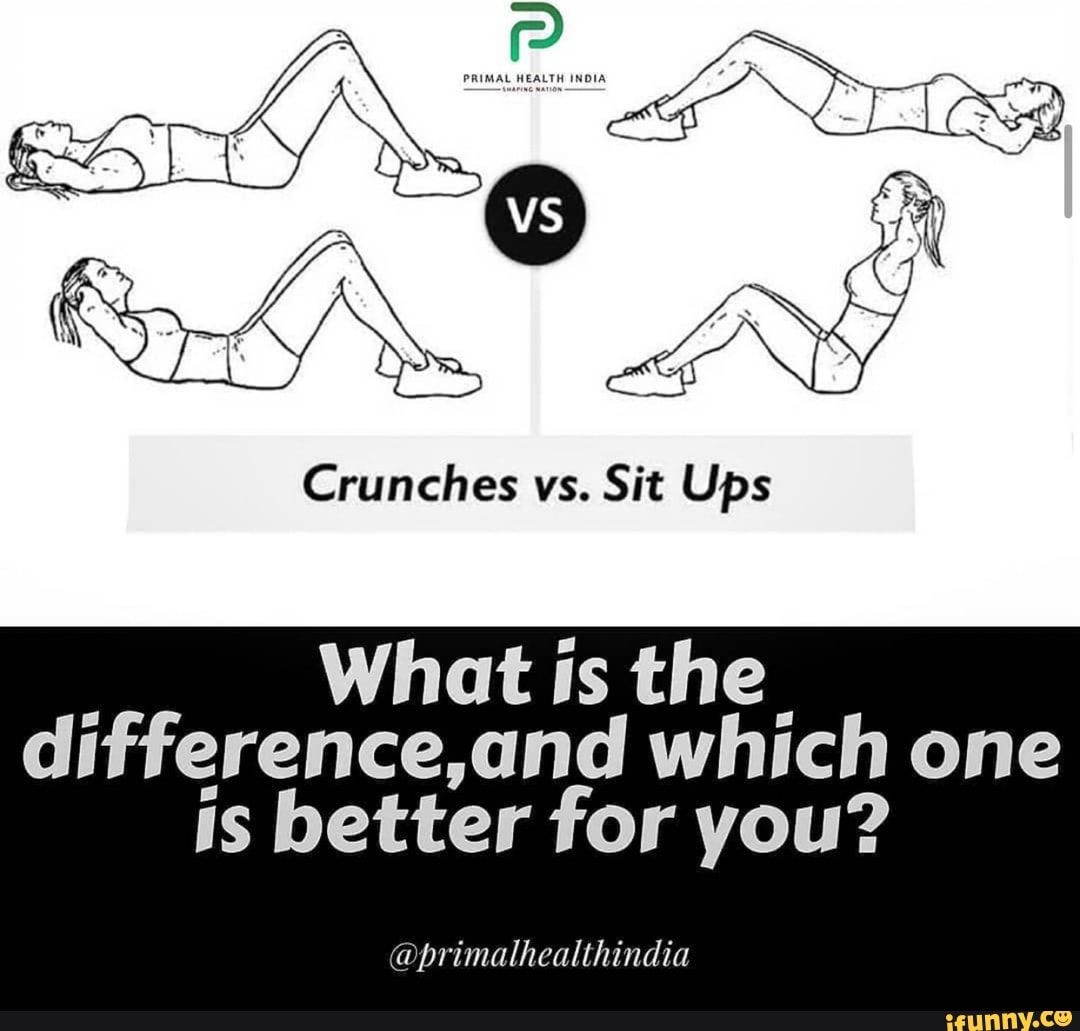 Crunches vs. Sit Ups What is the difference,and which one is better for ...