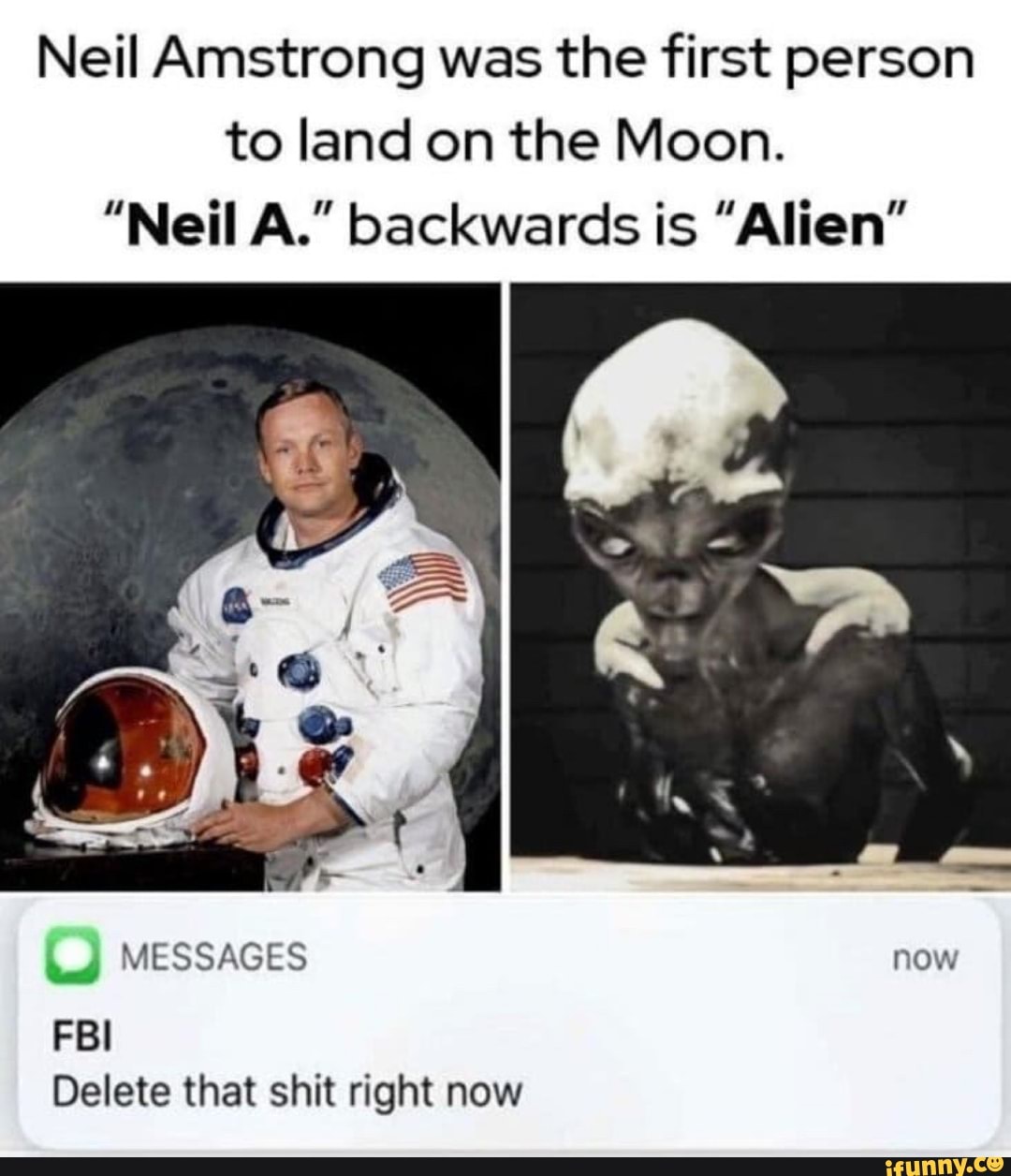 Neil Amstrong was the first person to land on the Moon. 