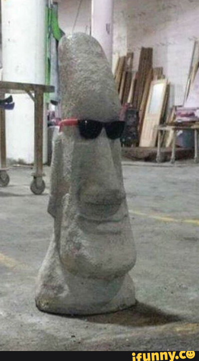 New Limited Funny Stone Meme, Moai Head T-Shirt