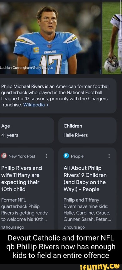 All About Philip Rivers' 9 Children (and Baby on the Way!)