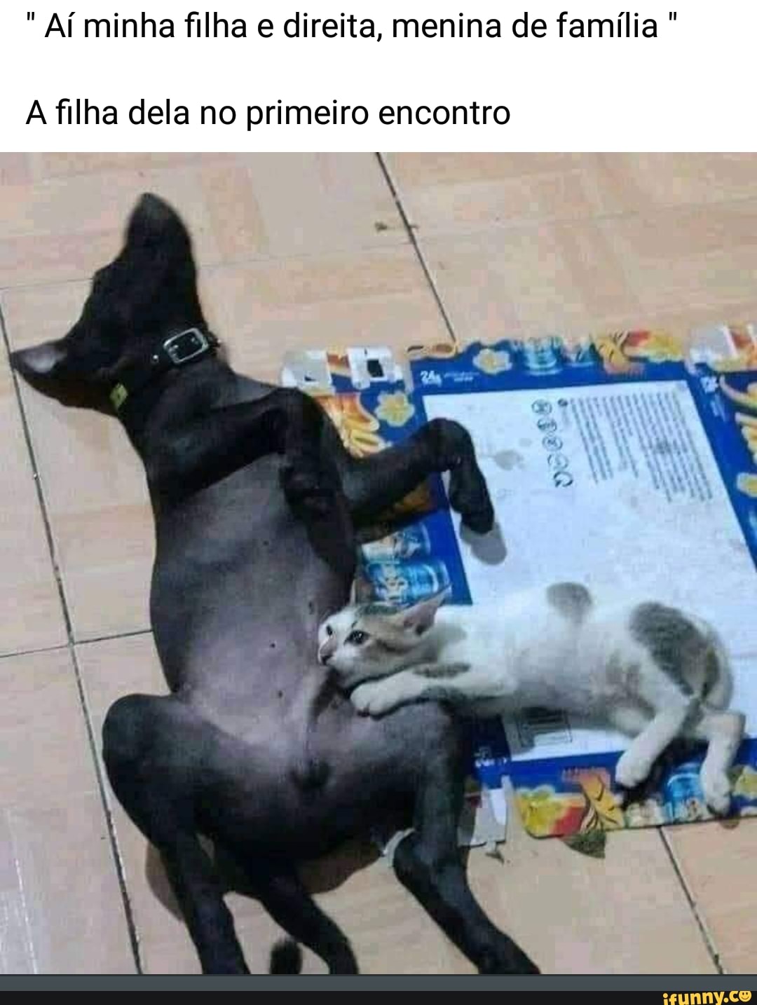 Aí minha filha e direita, menina de família
A filha dela no primeiro encontro
