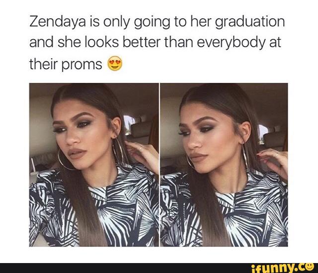 Zendaya is only going to her graduation and she looks better than ...