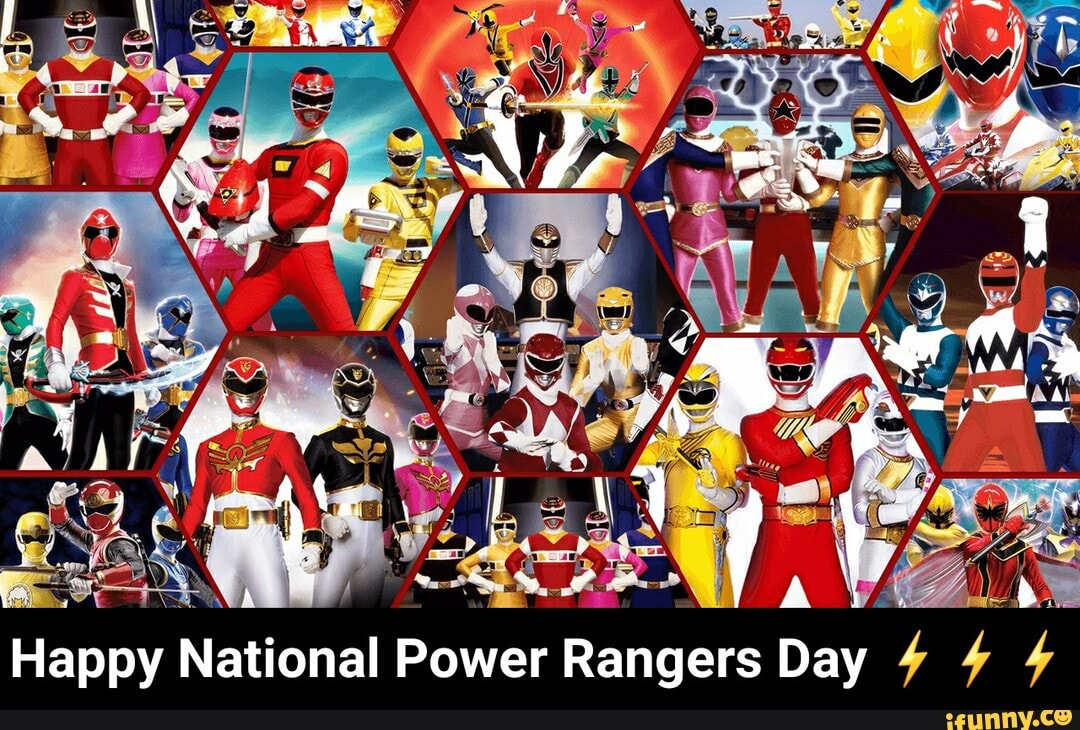 Happy National Power Rangers Day Happy National Power Rangers Day ⚡⚡⚡