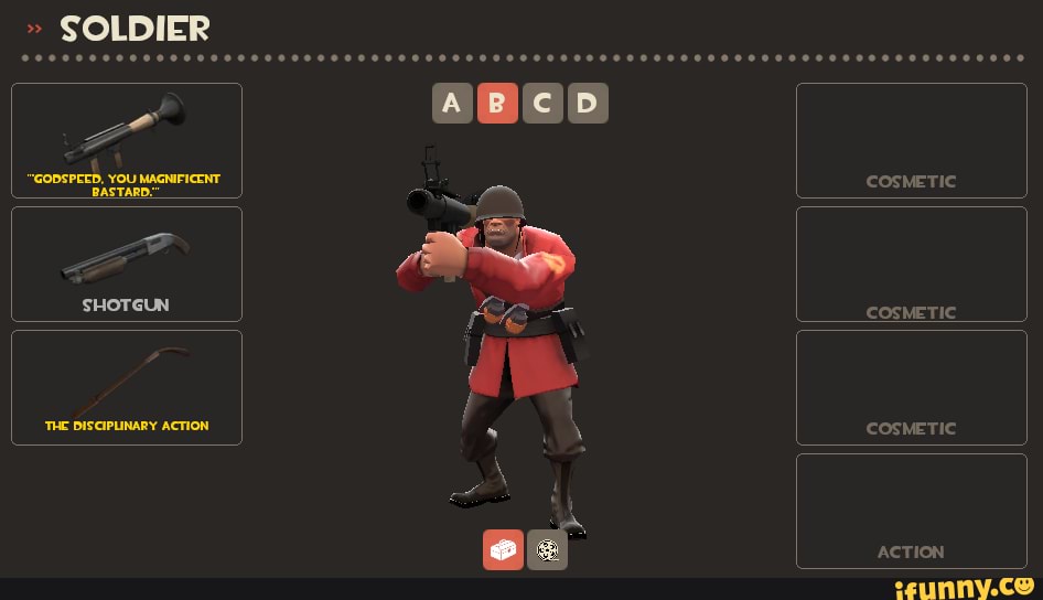 " SOLDIER
ABicD
"GODSPEED, YOU MAGNIFICENT
BASTARD:" COSMETIC
COSMETIC
'THE DISCIPLINARY ACTION
COSMETIC