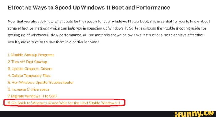 Effective Ways To Speed Up Windows 11 Boot And Performance Now That You ...