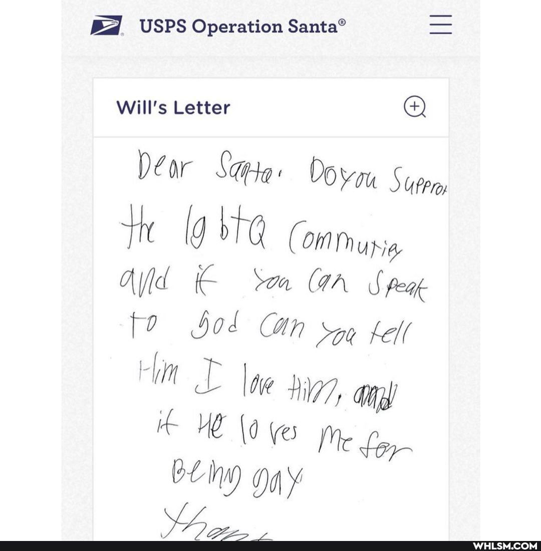 USPS Operation =
Will's Letter Q Dear Sapta: Suteo
te ig (oM Ald yoa GA S poag to Sod Cn Soe fell
'i \ne hia, Ony
HE (a yes Me bI gay