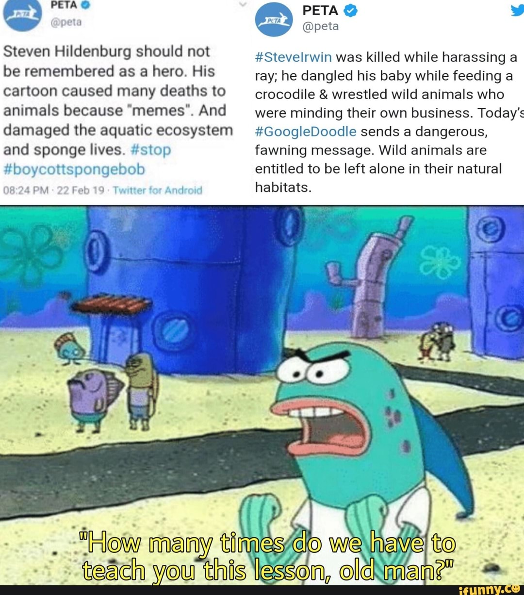 Steven Hildenburg Should Not Be Remembered As A Hero His Cartoon Caused Many Deaths To Animals