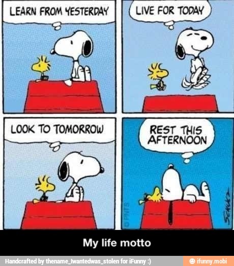 LEARN FROM YESTERDAY LIVE FO}
My life motto - My life motto