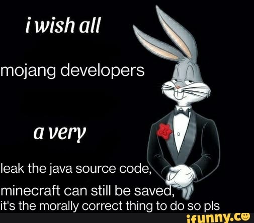 Iwishall mojang developers avery leak the java source code, minecraft ...