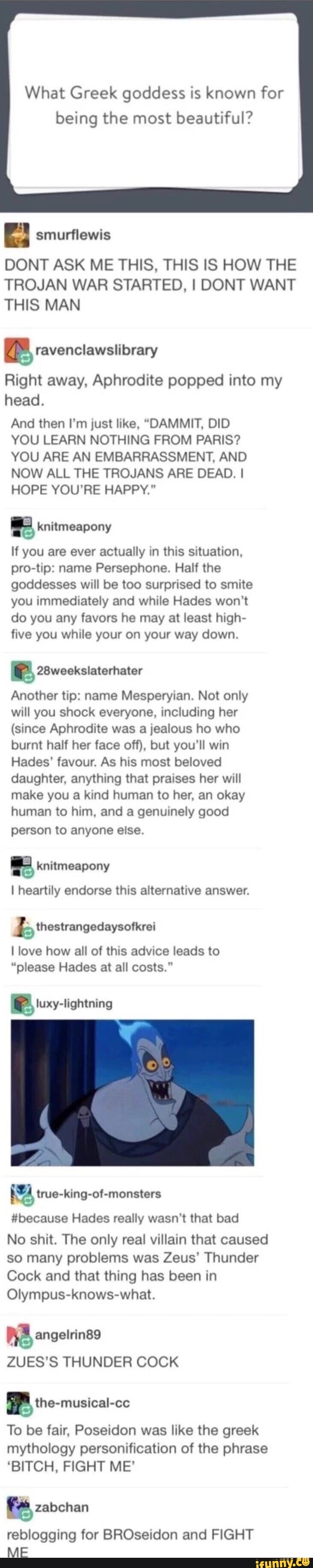 What Greek goddess is known for being the most beautiful? smurflewis ...