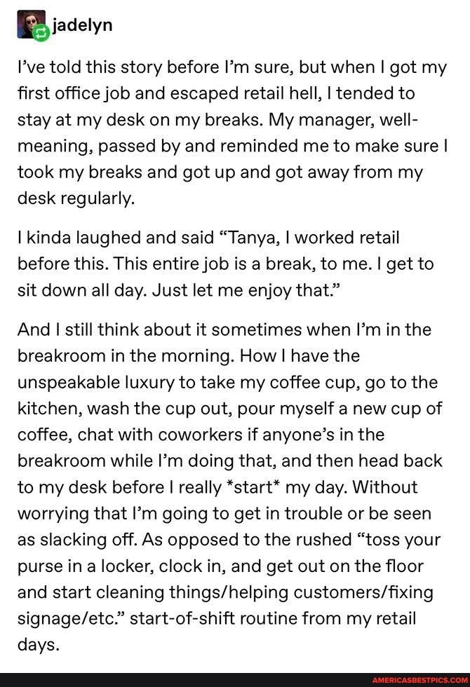 Back In My Day Ok Boomer By Iadetyn L Ve Told This Story Before I M Sure But When I Got My First Office Job And Escaped Retail Hell I Tended To Stay