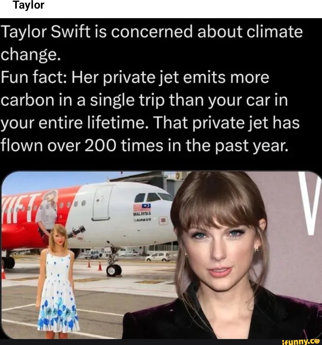 Taylor Swift Brutally Slammed For Her Private Jet Usage, Netizens Say  We've To Use Paper-Straw To Save The Planet