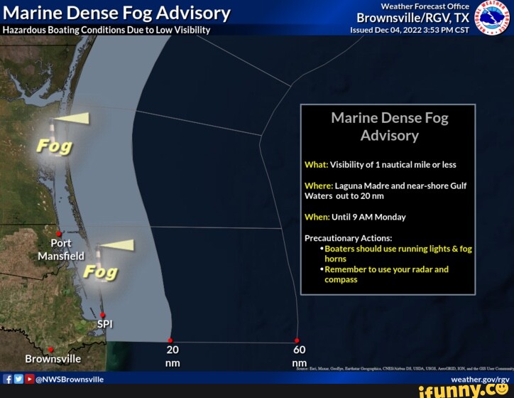 Weather Forecast Office Marine Dense Fog Advisory TX Hazardous Boating