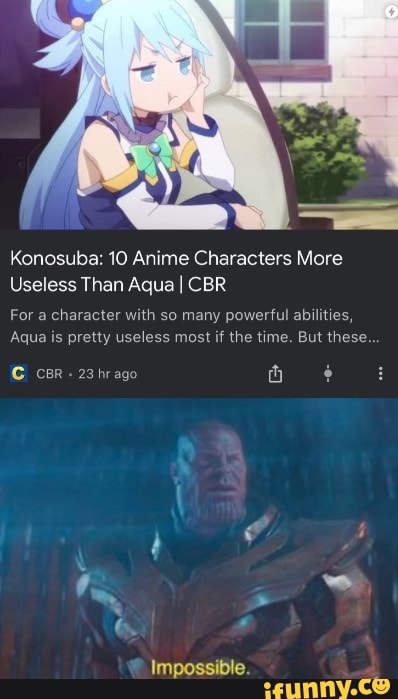 Konosuba 10 Anime Charact