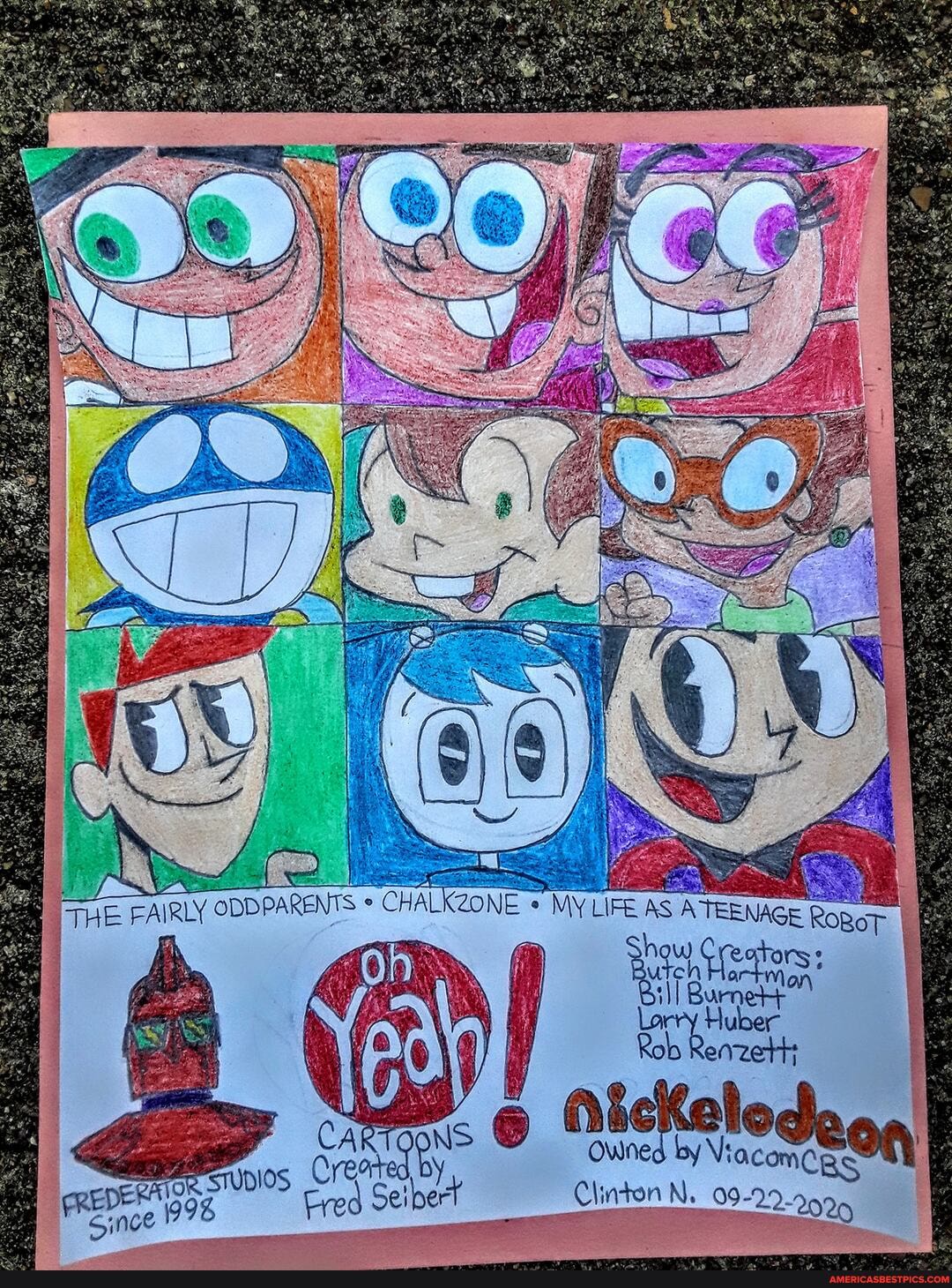 I'm finished drawing this picture of The Fairly OddParents, ChalkZone ...