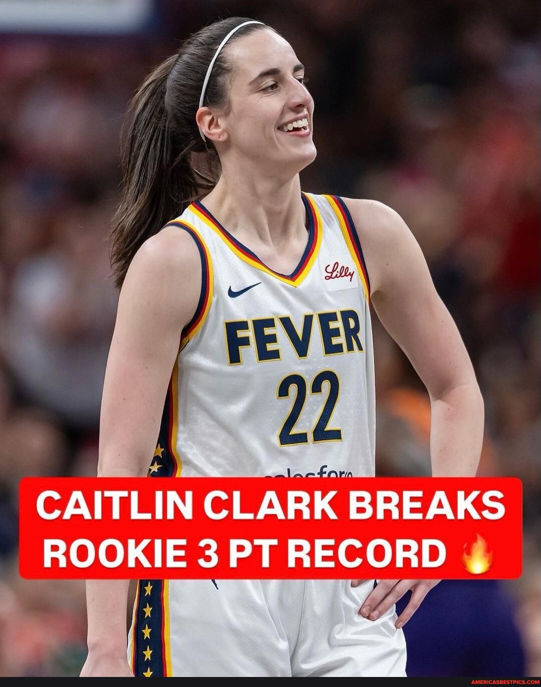 CONGRATULATIONS CAITLIN CLARK! SHE NOW HAS THE MOST 3 POINTERS (86!!!!) FROM A ROOKIE IN WNBA