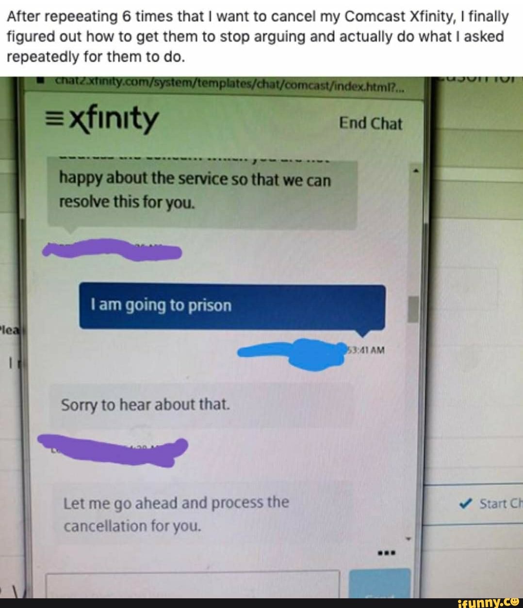 After Repeeating 6 Times That I Want To Cancel My Comcast Xfinity, I ...