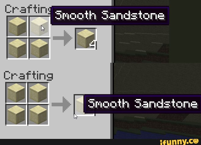 Sandstone Minecraft Recipe