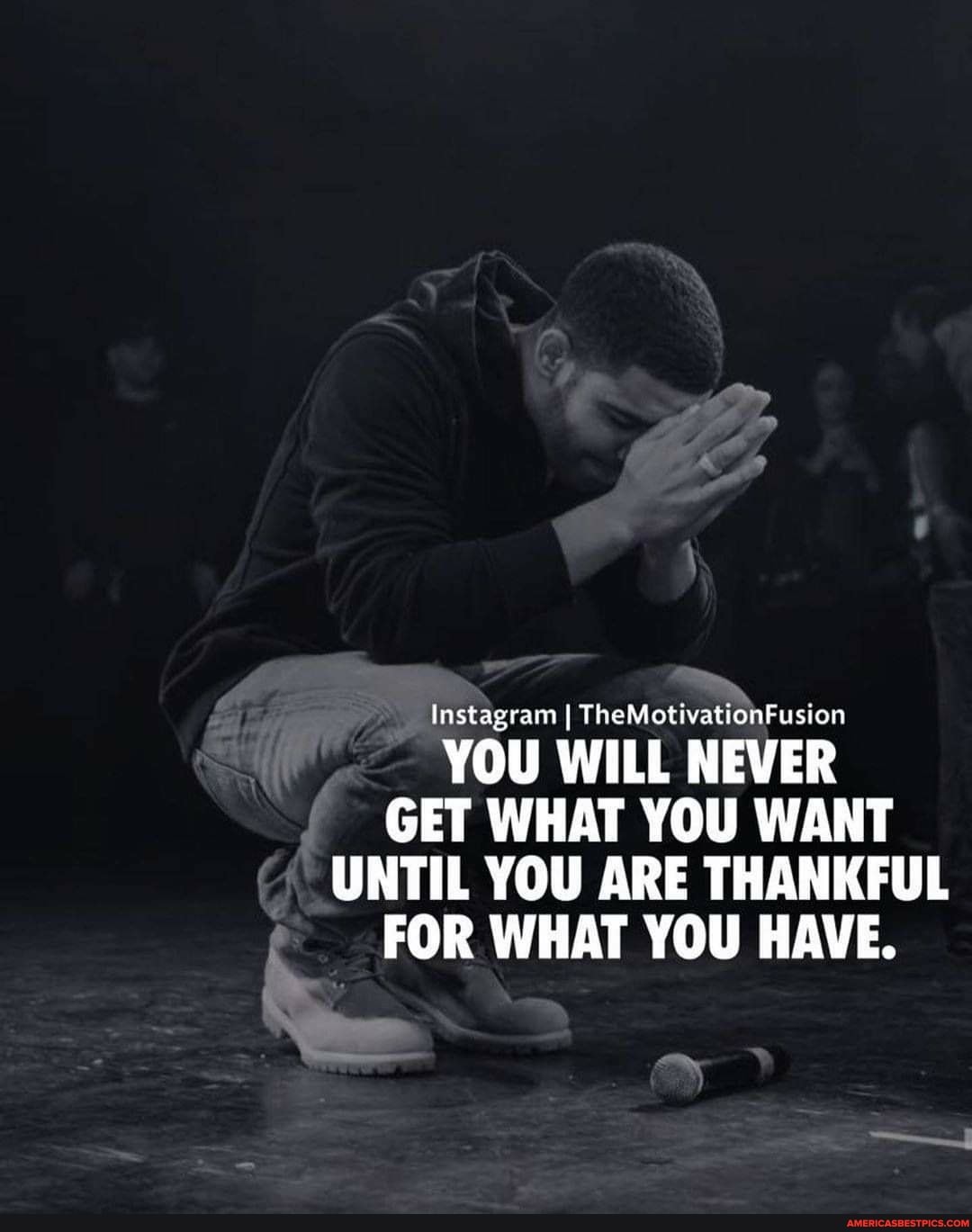 Instagram I TheMotivationFusion
YOU WILL NEVER GET WHAT YOU WANT UNTIL YOU ARE THANKFUL FOR WHAT YOU HAVE.