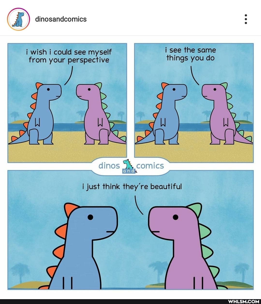 dinosandcomics
wish could see myself see the same from your perspective things you do
dinos and comics and