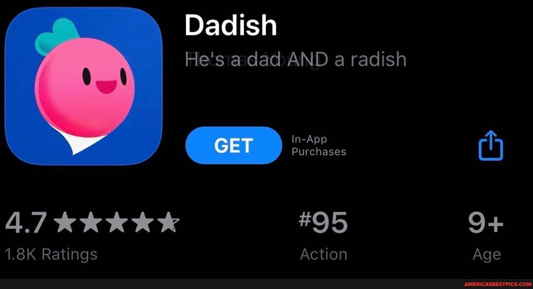 4.7 kKKKKK
Dadish
a radish
In-App
Purchases
#95
Action
Age