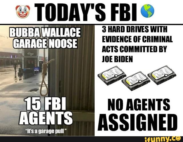 TODAY'S
iA
15 FBI
it's pull
3 HARD DRIVES WITH EVIDENCE OF CRIMINAL ACTS COMMITTED BY JOE BIDEN
NO AGENTS ASSIGNED