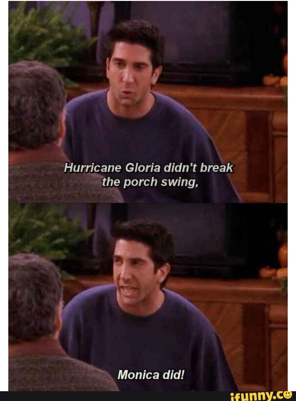 Hurricane Gloria Didn T Break The Porch Swing Ifunny