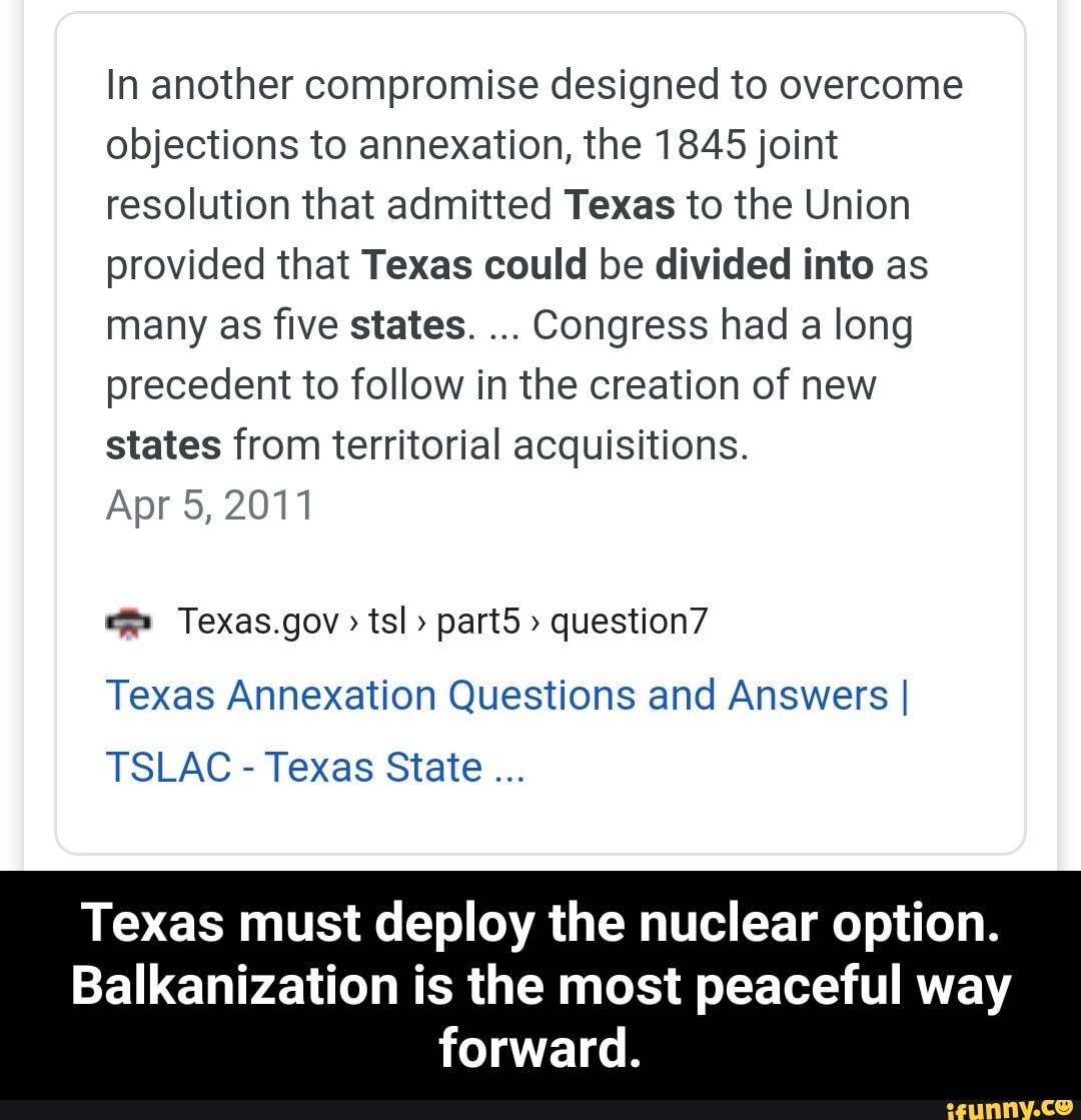 In another compromise designed to objections to annexation, the 1845 joint resolution