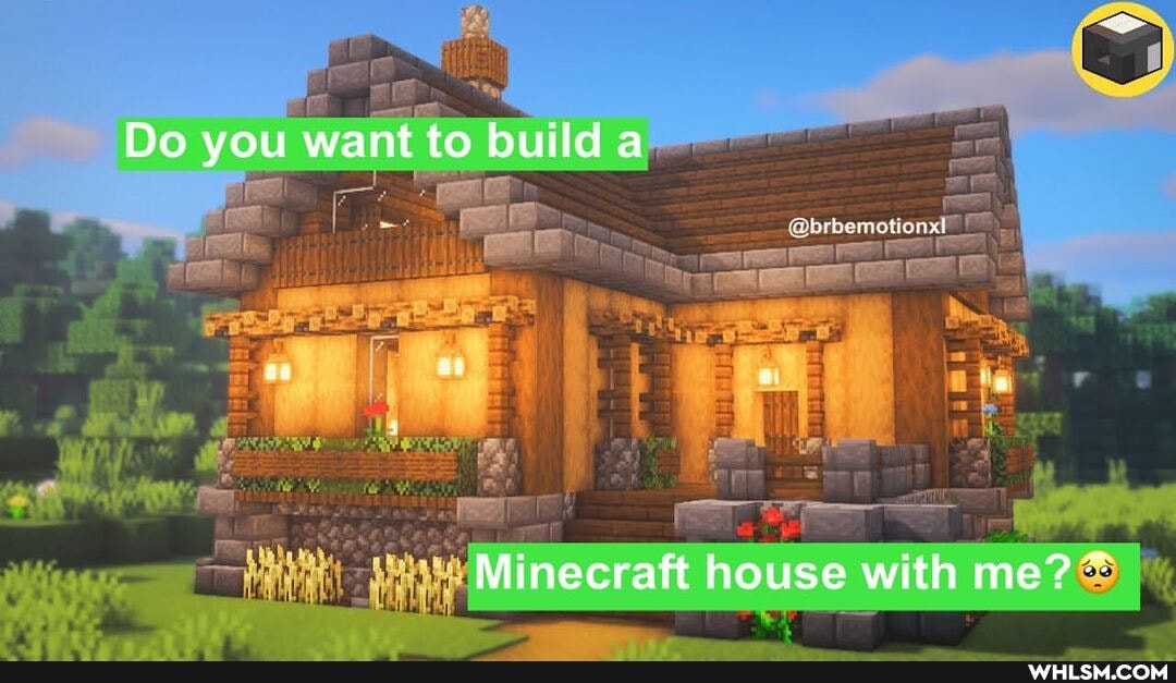 Do you want to build a
an a a
Minecraft house with me?